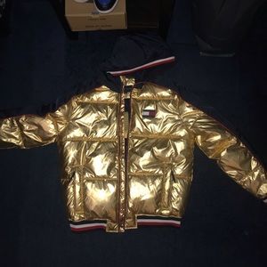 Tommy Hilfiger Brand New Gold Puffer Extra Large